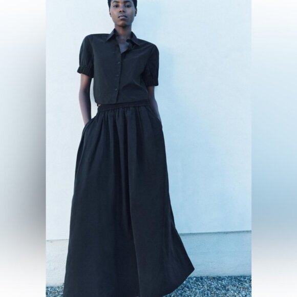 ZARA FULL MIDI SKIRT ZW COLLECTION - Picture 4 of 8